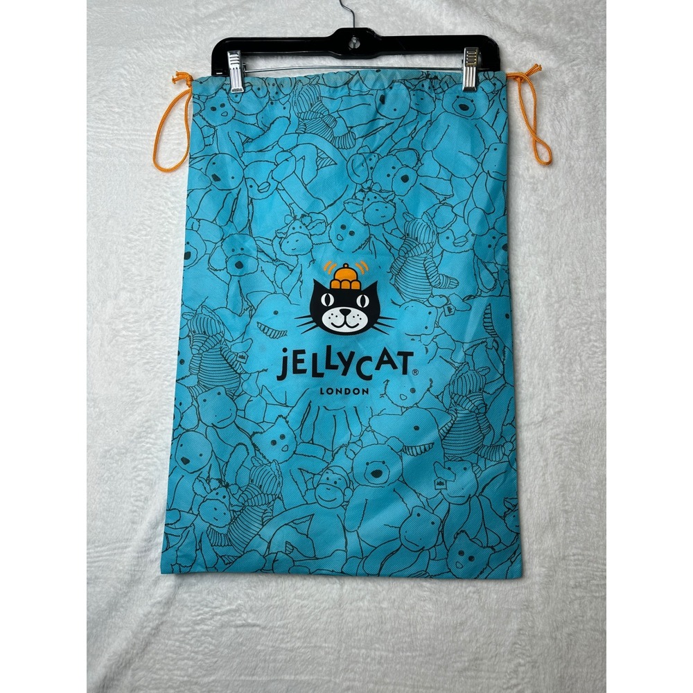 Jellycat Drawstring Dust Bag Unisex Large Blue Character Print Storage Bag